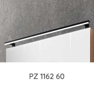 LED-Aufsatzleuchte schwarz matt - 600 mm: LED-Aufsatzleuchte schwarz matt - 600 mm