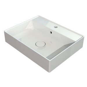 WB 0517 C 600C, Mineral Composite, inkl. Überlauf: WB 0517 C 600C, Mineral Composite, inkl. Überlauf